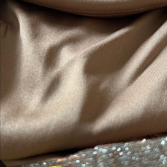 Lulu's Gold and Pink Fabric - Picture 5 of 7